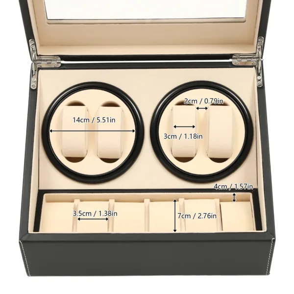 Vitrine Élégante | Boîte à Montres Automatique avec Rotation Silencieuse | Rangement Pratique pour Collectionneurs