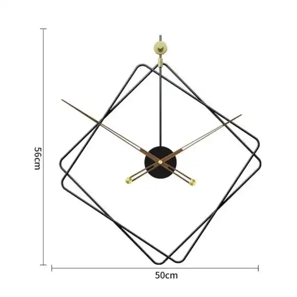 Design wandklok in ruitvorm, 60 cm, foto 7