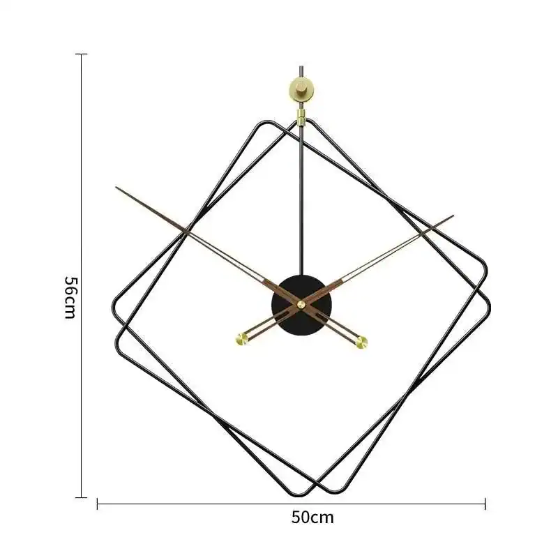 Design wandklok in ruitvorm, 60 cm, foto 7
