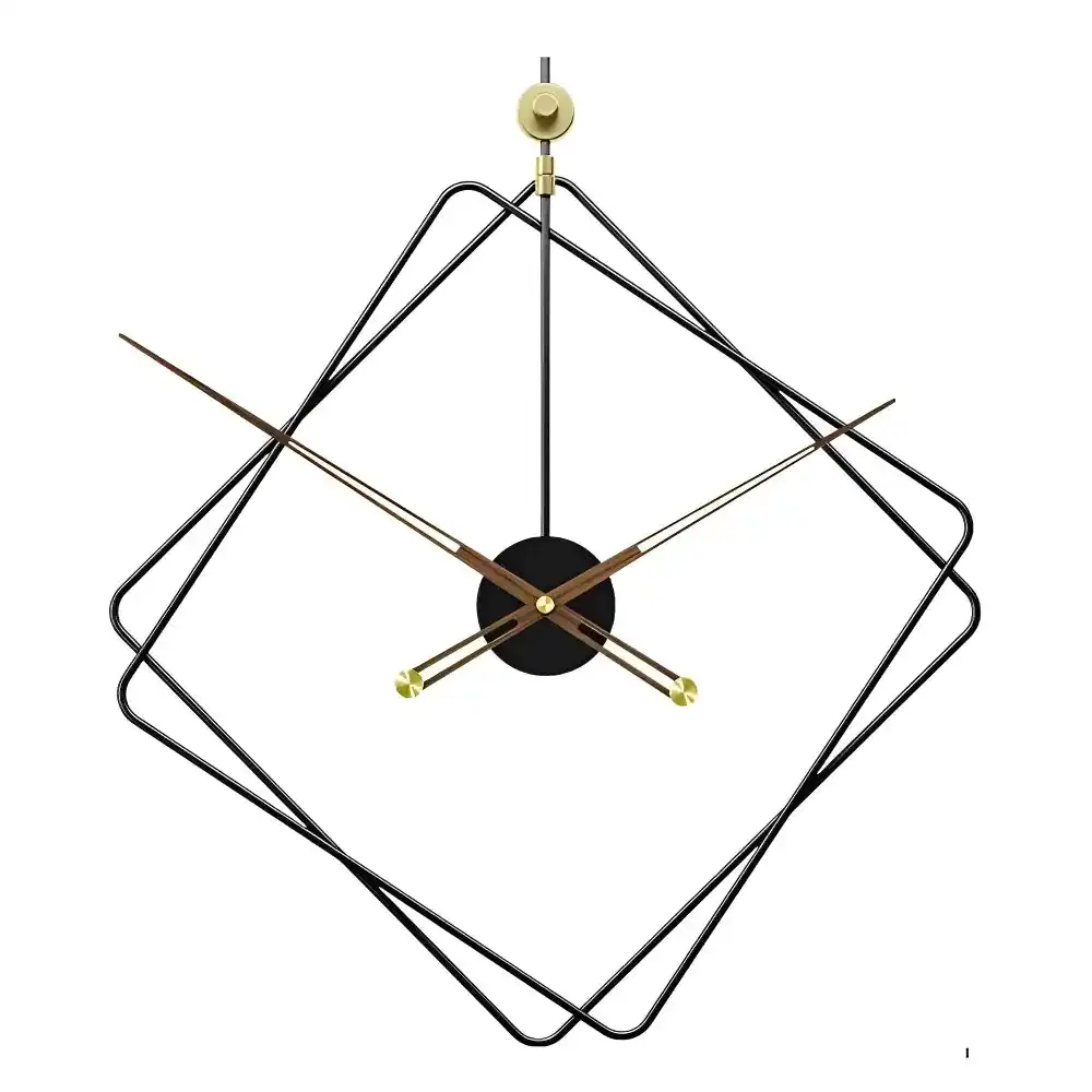 Design wandklok in ruitvorm, 60 cm, foto 9