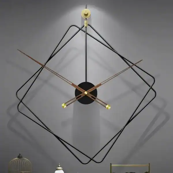 Design wandklok in ruitvorm, 60 cm, foto 2