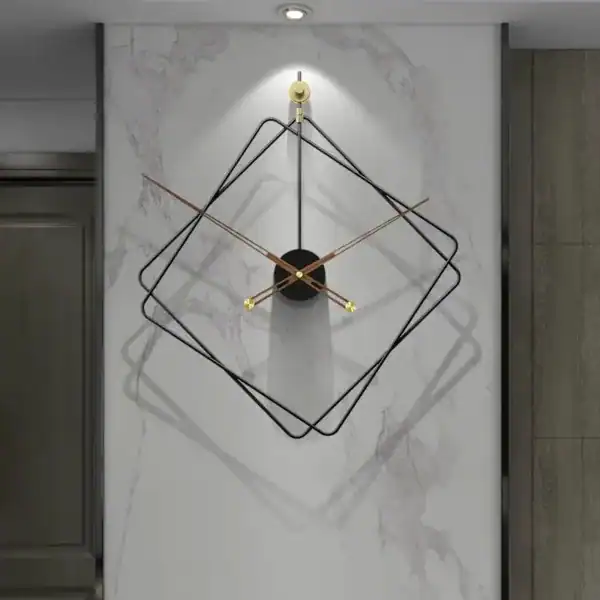 Design wandklok in ruitvorm, 60 cm, foto 4