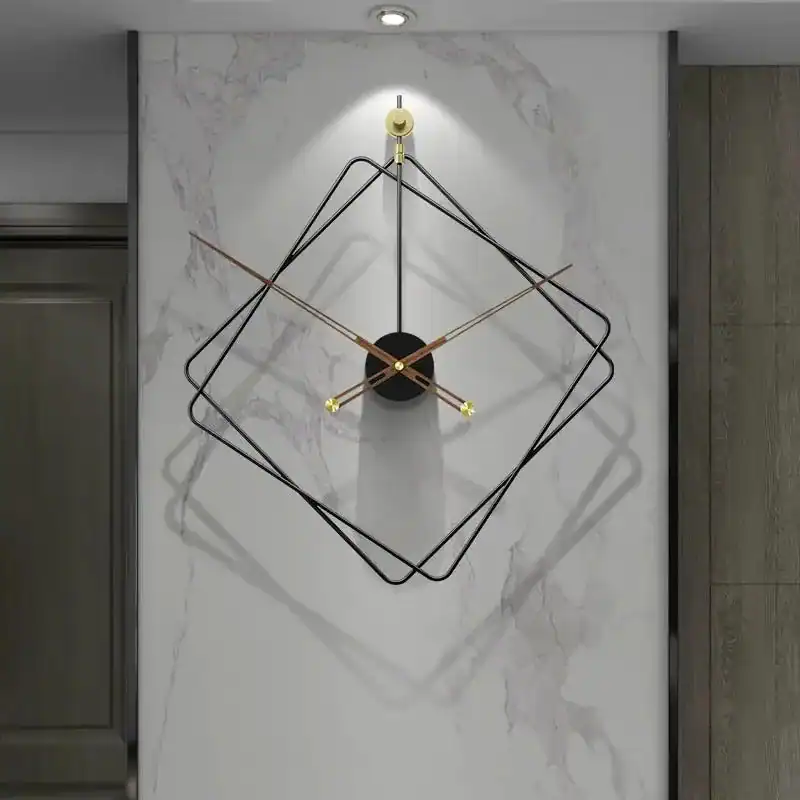 Design wandklok in ruitvorm, 60 cm, foto 4