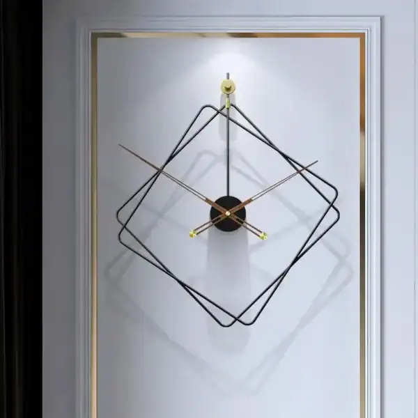 Design wandklok in ruitvorm, 60 cm, foto 5