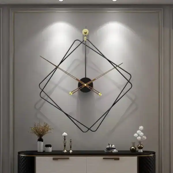 Design wandklok in ruitvorm, 60 cm, foto 6