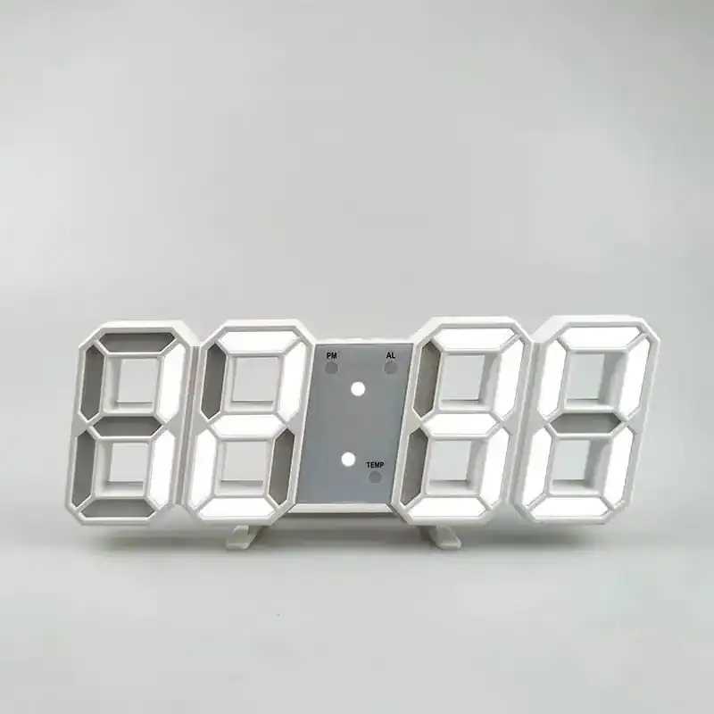 Digitale led wandklok, modern ontwerp, foto 8