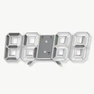 Digitale led wandklok, modern ontwerp