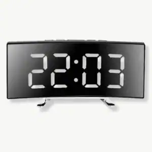 Digitale wandklok led, in wit, groen of rood
