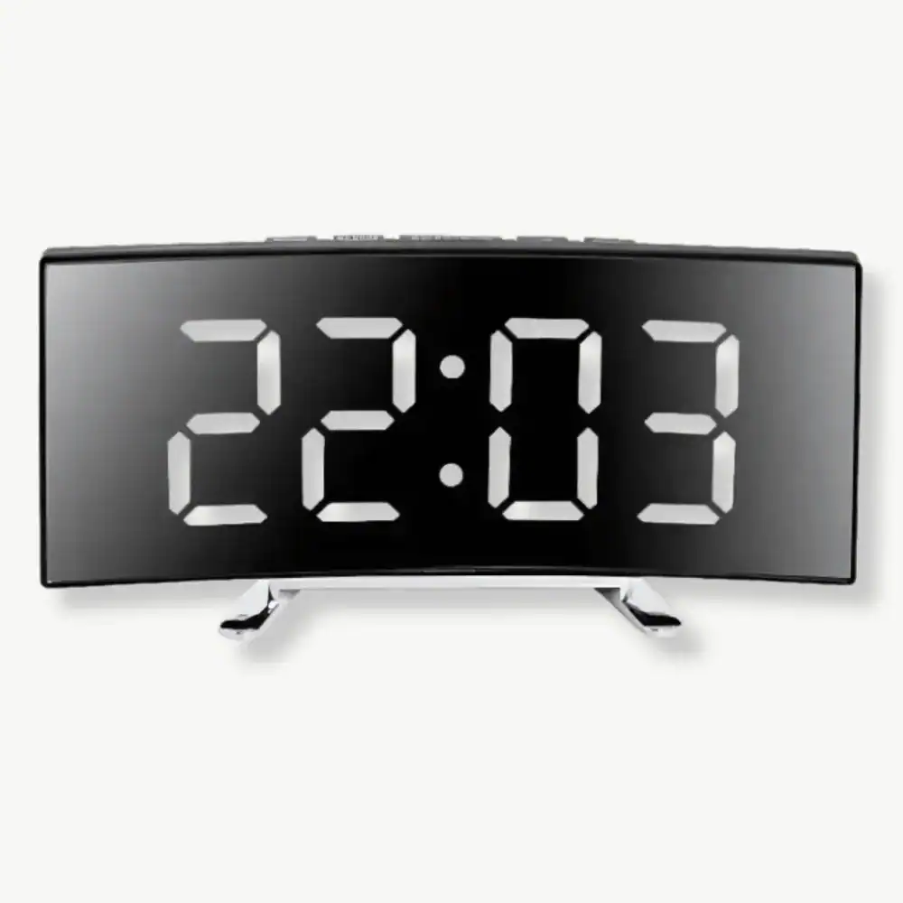 Digitale wandklok led, in wit, groen of rood