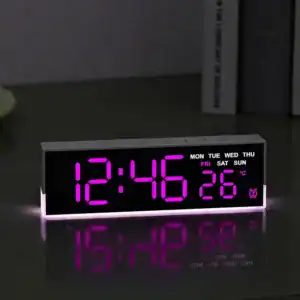 Digitale wekker met licht, met dubbele alarmfunctie