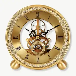 Gouden tafelklok, 10 of 15 cm