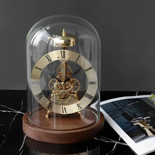 Klassieke tafelklok in goud of zilver