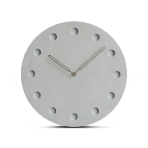 Horloge Murale Béton Minimaliste