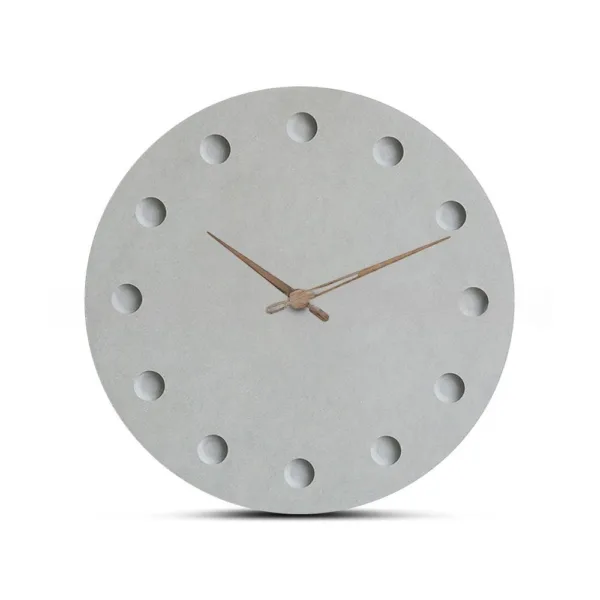 Horloge Murale Béton Minimaliste