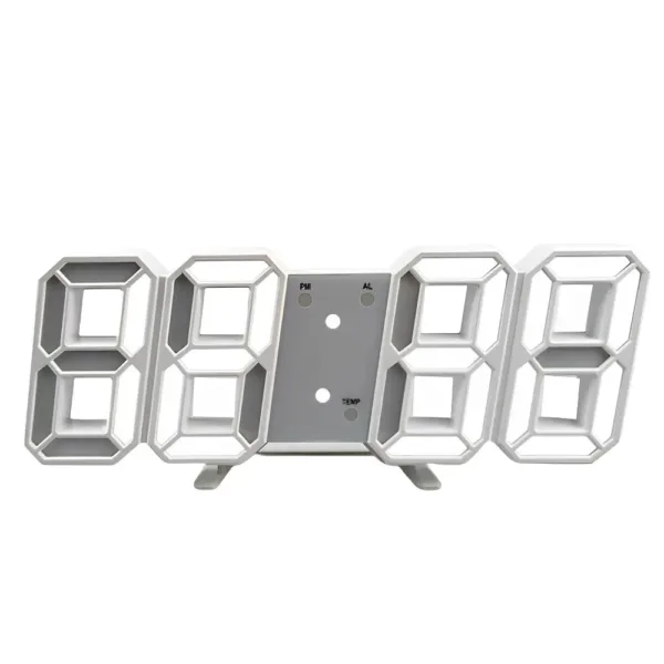 Digitale led wandklok, modern ontwerp