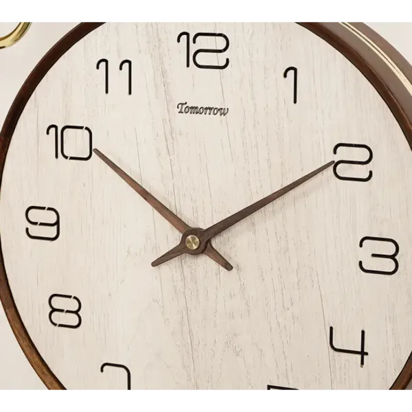 Horloge Double Face en Bois