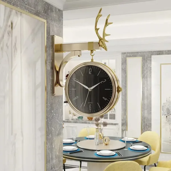 Horloge Double Face Moderne
