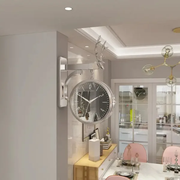 Horloge Double Face Moderne