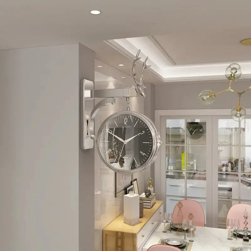 Horloge Double Face Moderne