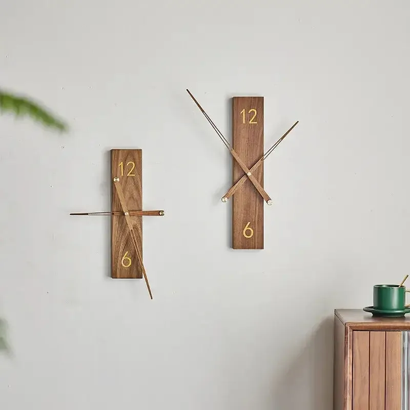 Moderne houten wandklok, massief, 34 cm of 40 cm