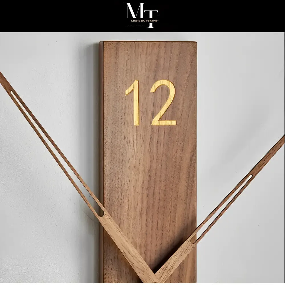 Moderne houten wandklok, massief, 34 cm of 40 cm