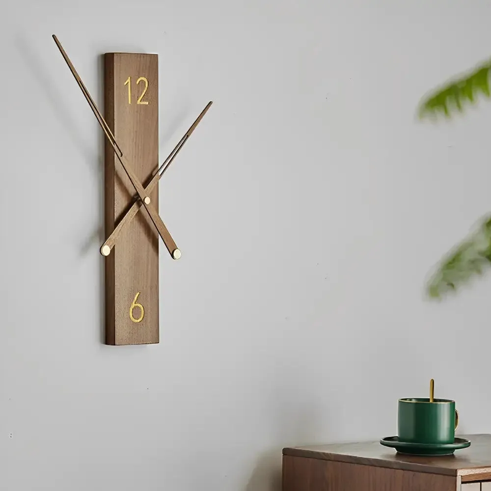 Moderne houten wandklok, massief, 34 cm of 40 cm