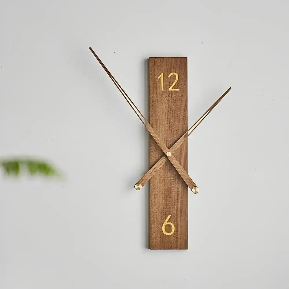 Moderne houten wandklok, massief, 34 cm of 40 cm