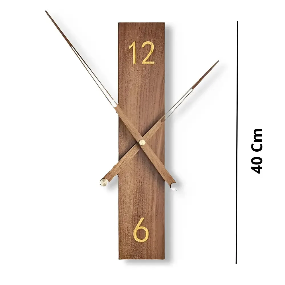 Moderne houten wandklok, massief, 34 cm of 40 cm
