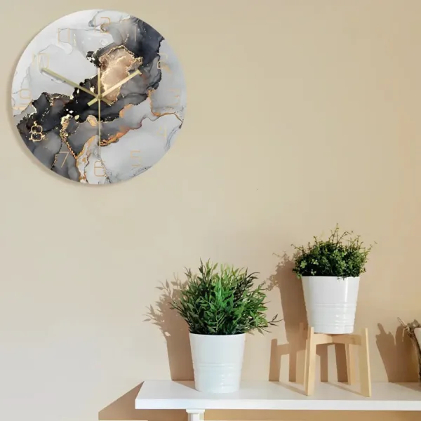 Moderne design wandklok, zonder lijst