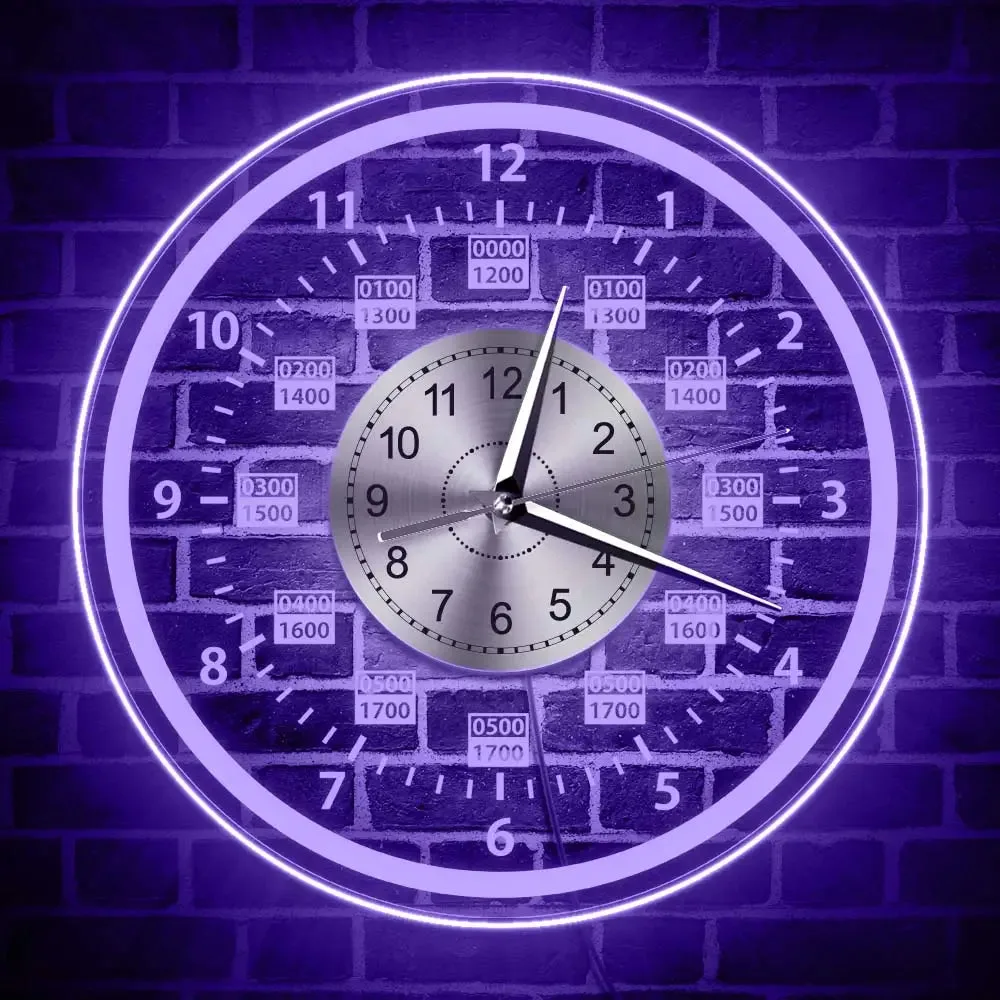 Horloge Murale avec Rétro-éclairage LED
