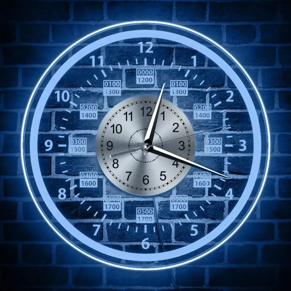 Horloge Murale avec Rétro-éclairage LED