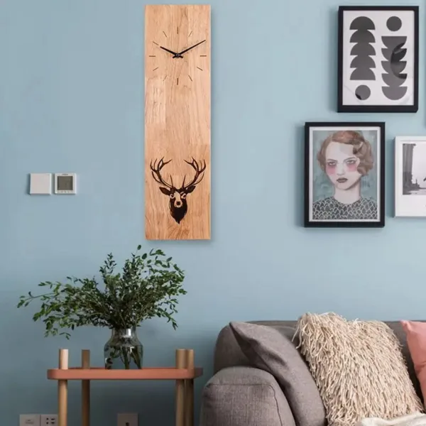 Bamboe ronde wandklok, diverse stijlen en ontwerpen
