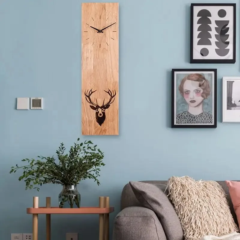 Bamboe ronde wandklok, diverse stijlen en ontwerpen