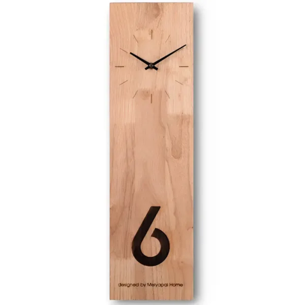 Bamboe ronde wandklok, diverse stijlen en ontwerpen