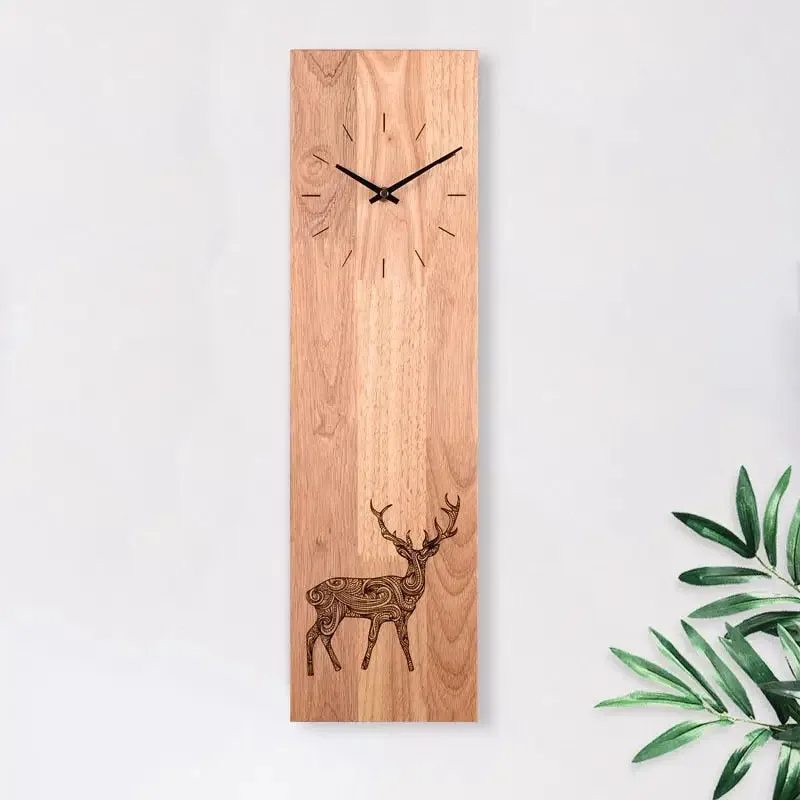 Bamboe ronde wandklok, diverse stijlen en ontwerpen