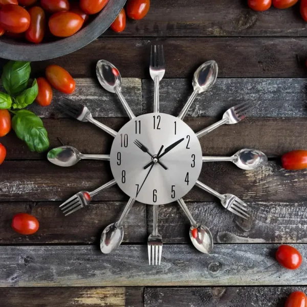 Keuken wandklok, diverse kleuren beschikbaar