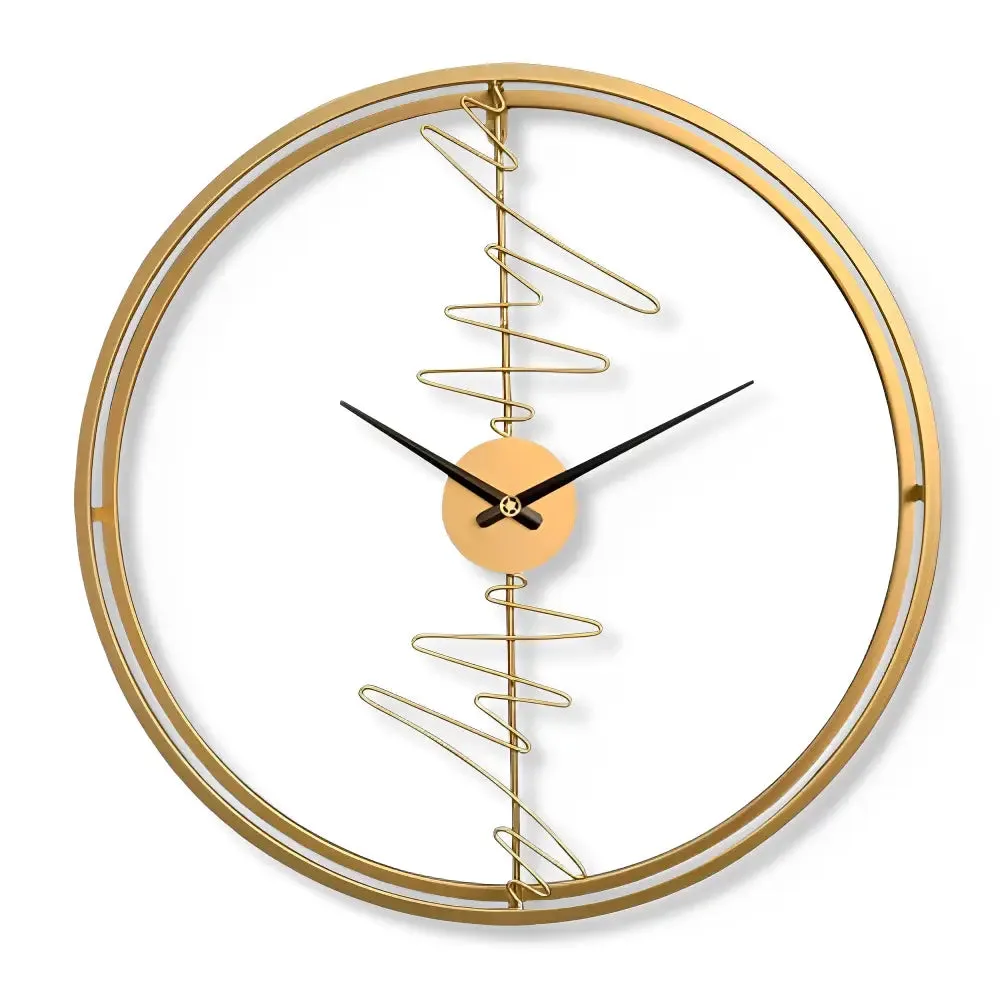 Design wandklok vierkant, zwart of goud