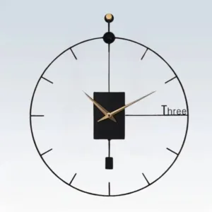 Horloge Murale Design Noire