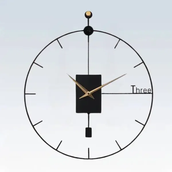 Horloge Murale Design Noire