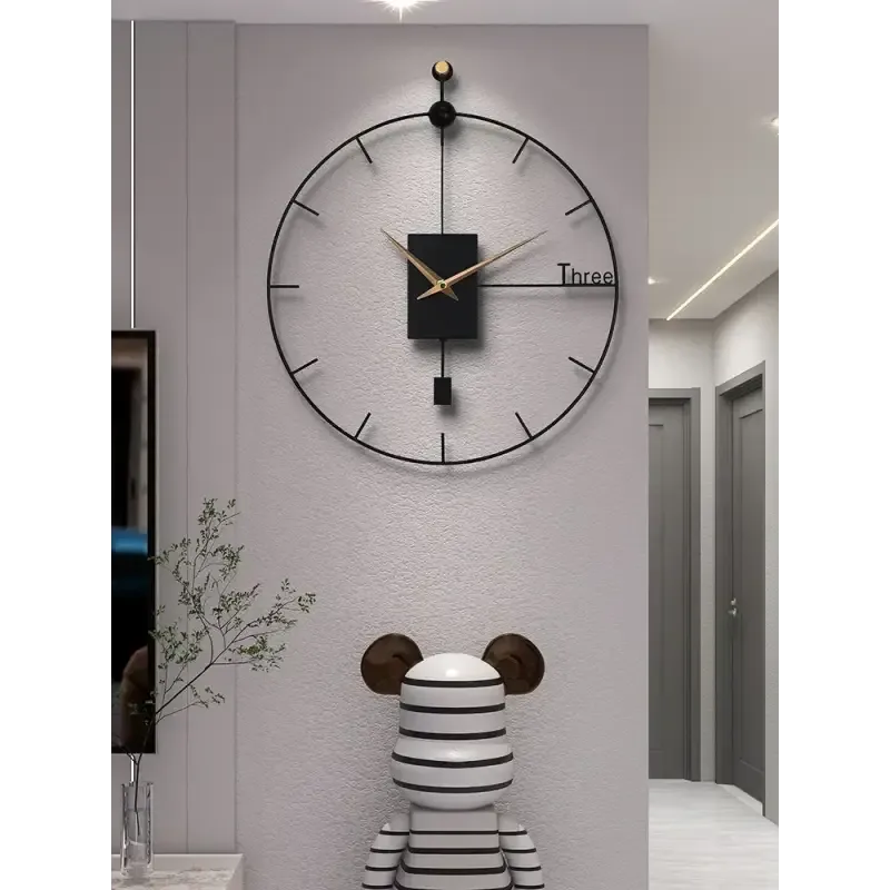 Horloge Murale Design Noire