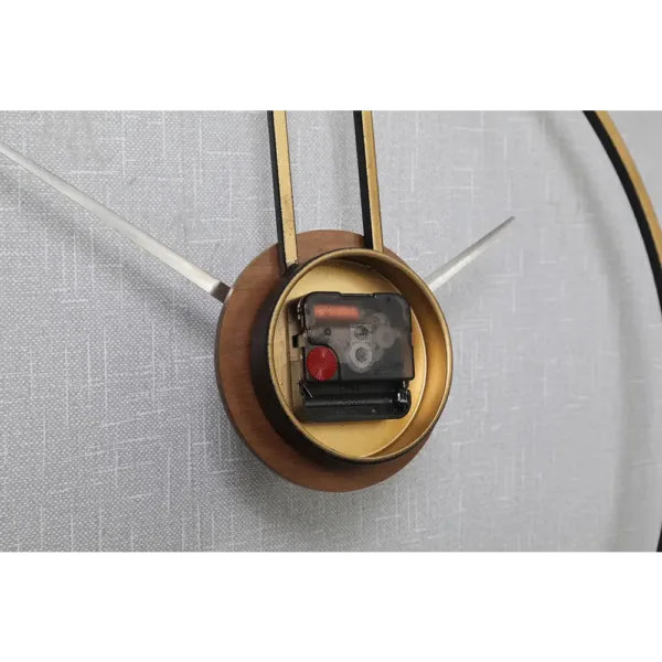 Pendule wandklok, metalen klok in zwart, goud of zilver
