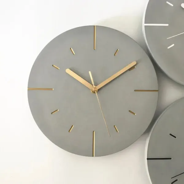 Horloge Murale Imitation Ciment