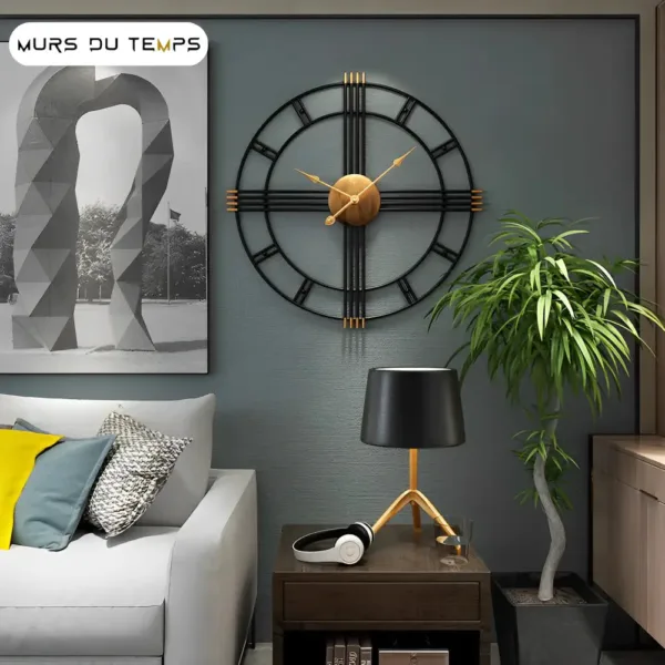 Horloge Murale Design Industrielle