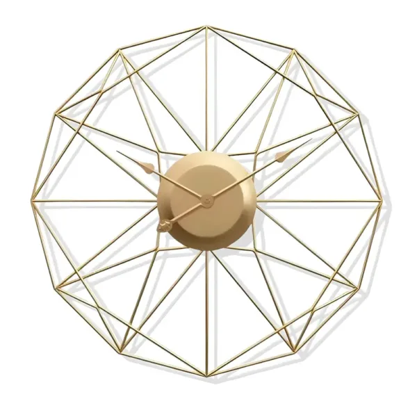Grote design wandklok, goud of zwart, opvallend formaat