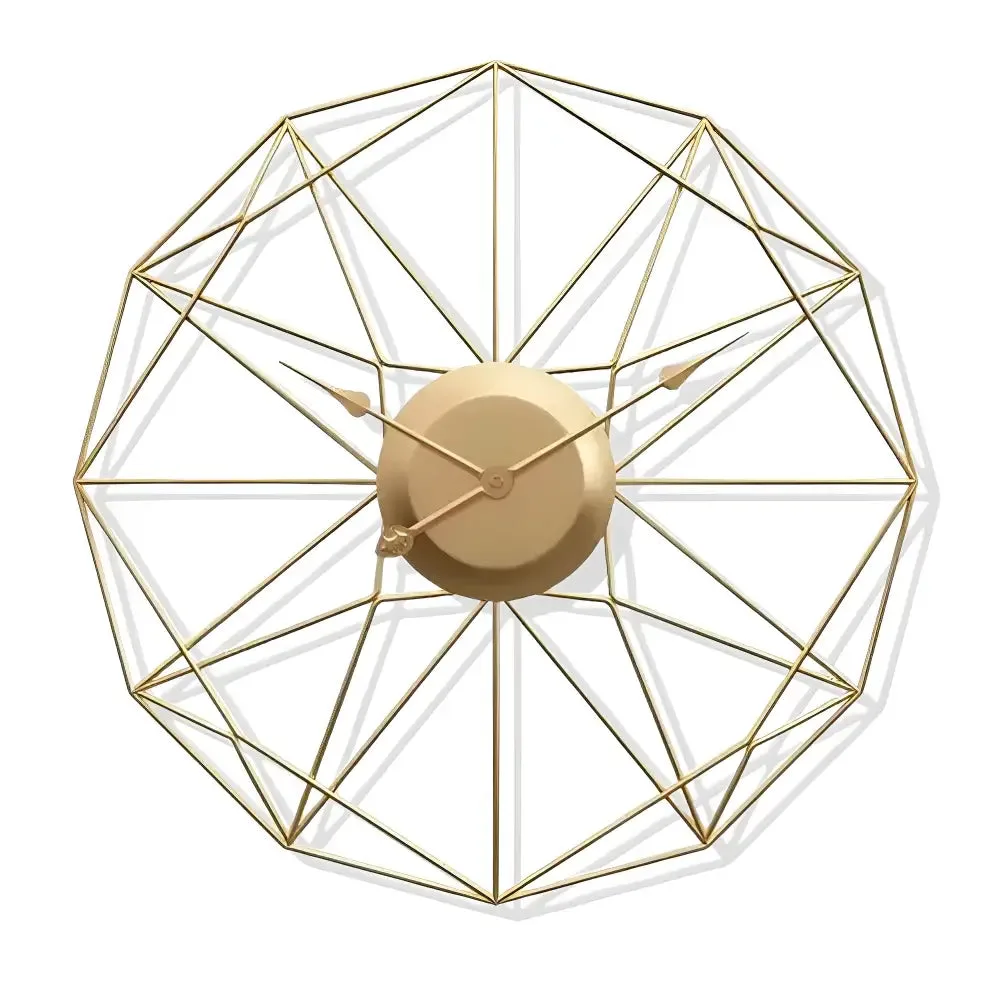 Grote design wandklok, goud of zwart, opvallend formaat