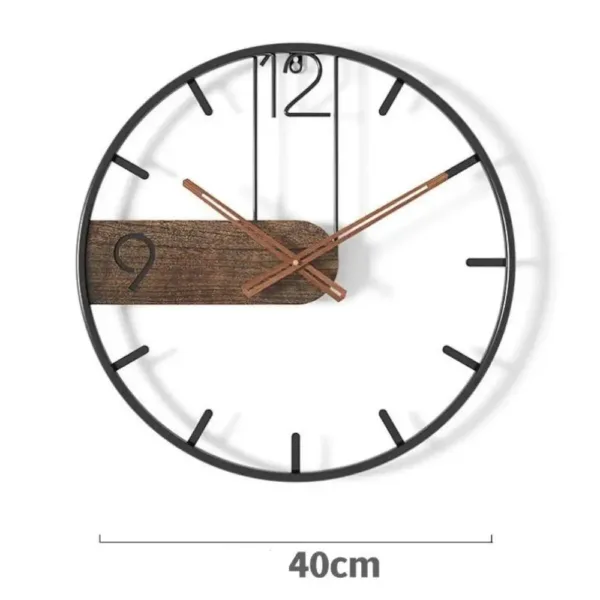 Moderne wandklok hout, rustiek design