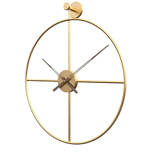 Wandklok groot design, zwart of goud
