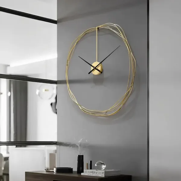 Gouden klok, metalen ontwerp