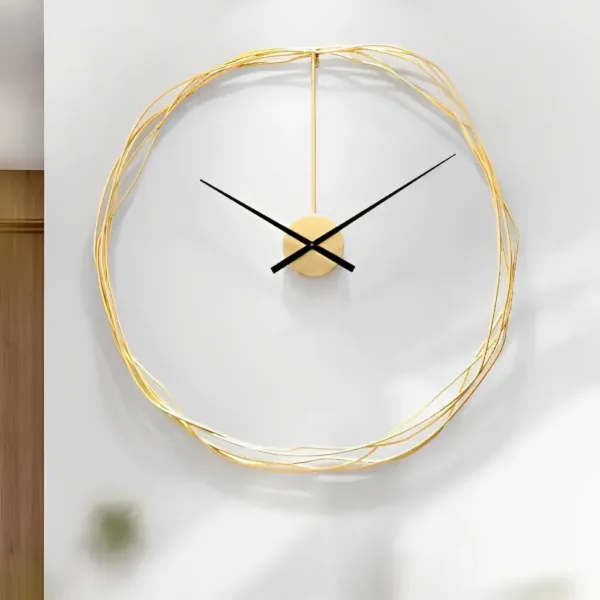 Gouden klok, metalen ontwerp