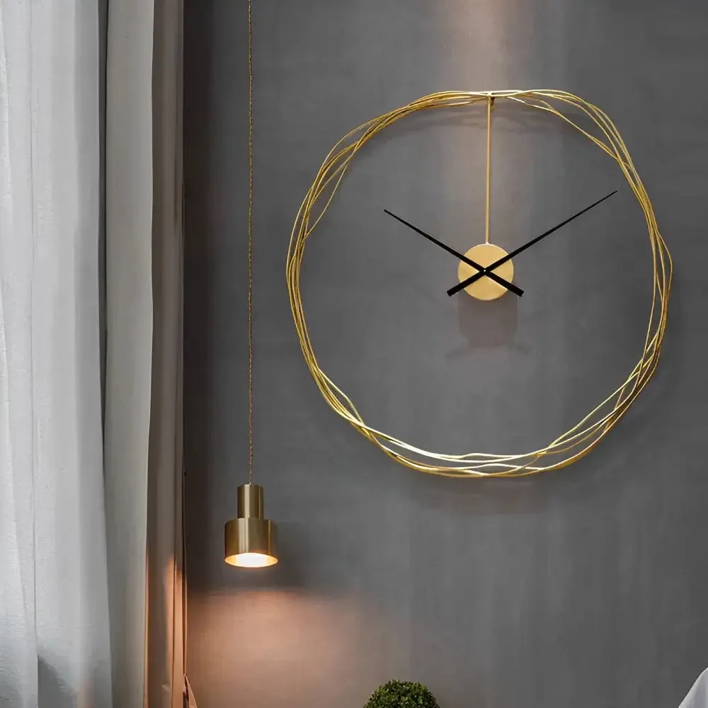 Gouden klok, metalen ontwerp